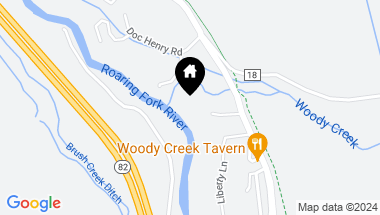 Map of 100 Woody Creek Lane, Woody Creek CO, 81656